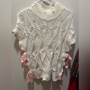 Cream knit sweater